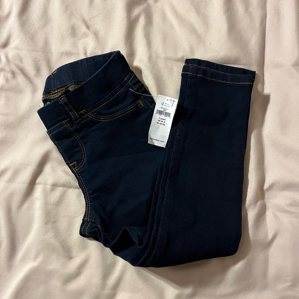 Toddler girls dark blue gap skinny jeans